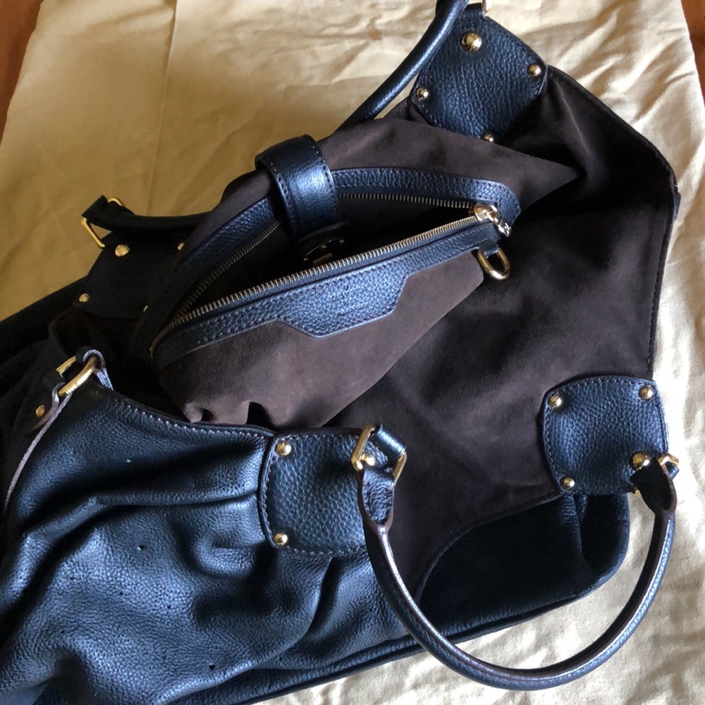 💎 HUGE XXL 💎 RARE GORGEOUS MAHINA LEATHER LOUIS VUITTON HOBO - Picture 13 of 15